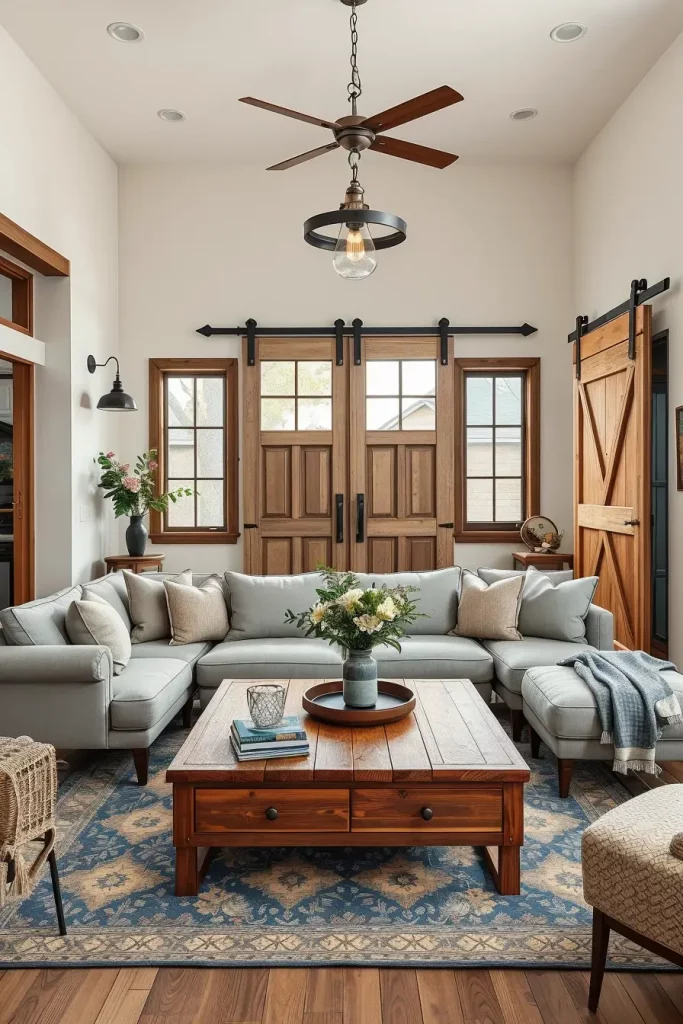 64 Rustic Farmhouse Living Room Ideas for a Cozy and Timeless Home