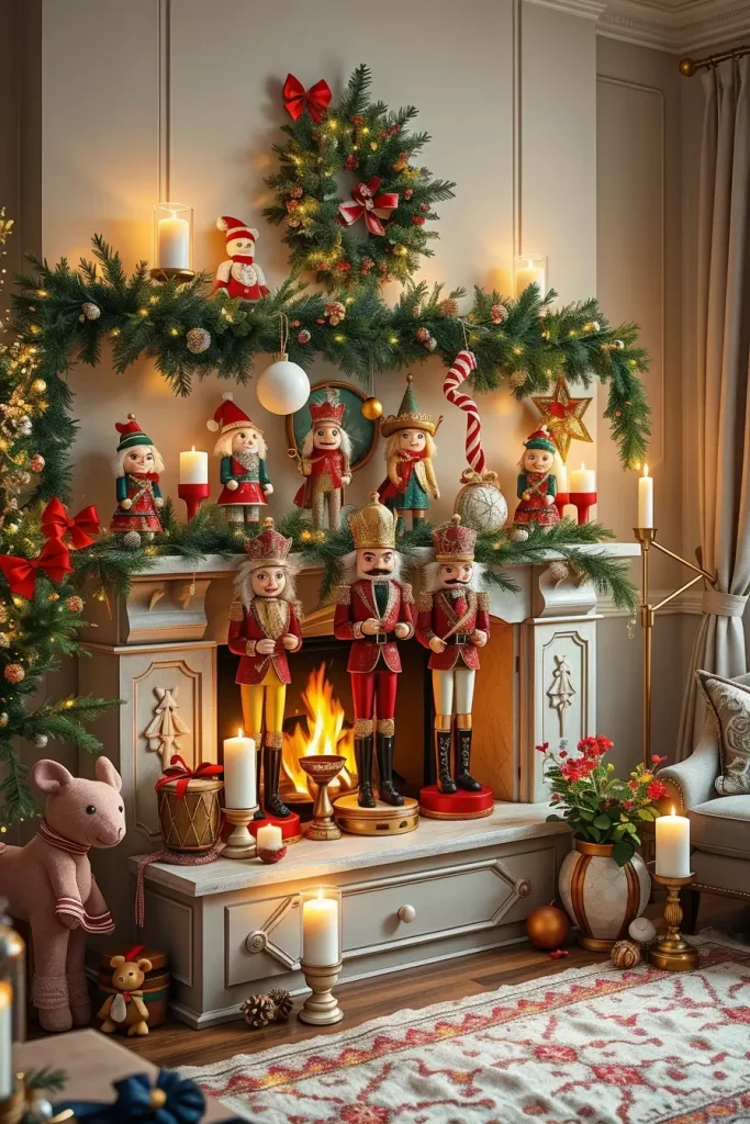 64 Christmas Mantle Decor Ideas 2025 to Style Your Fireplace Beautifully