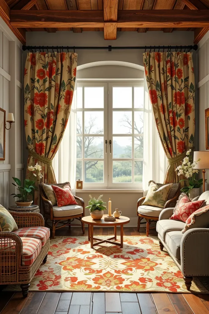 62 Rustic Farmhouse Maximalist Living Room Decor Ideas