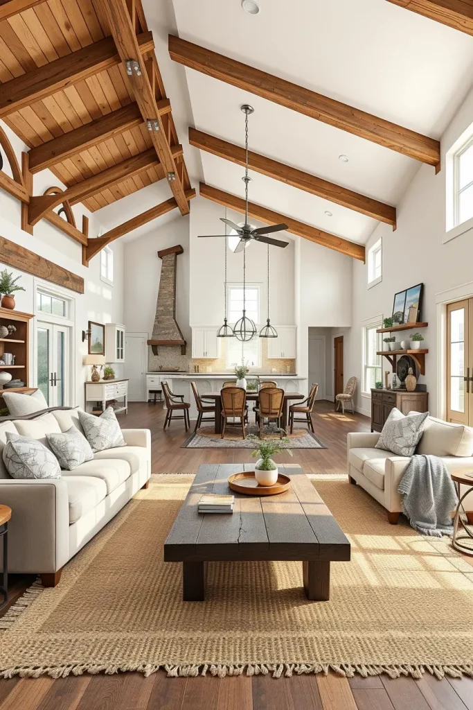 64 Modern Farmhouse Living Room Ideas for a Cozy and Stylish Home