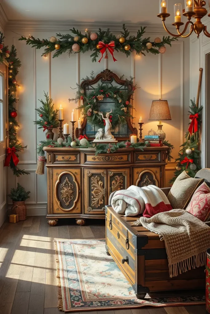 63 Vintage Christmas Decor Ideas 2025 to Bring Timeless Holiday Charm