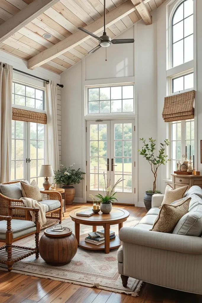 64 Rustic Farmhouse Living Room Ideas for a Cozy and Timeless Home