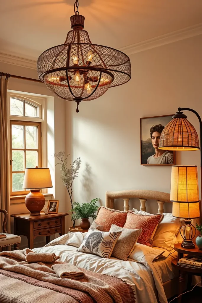 60 Eclectic Bedroom Design With Natural Textures for a Stylish and Cozy Interior