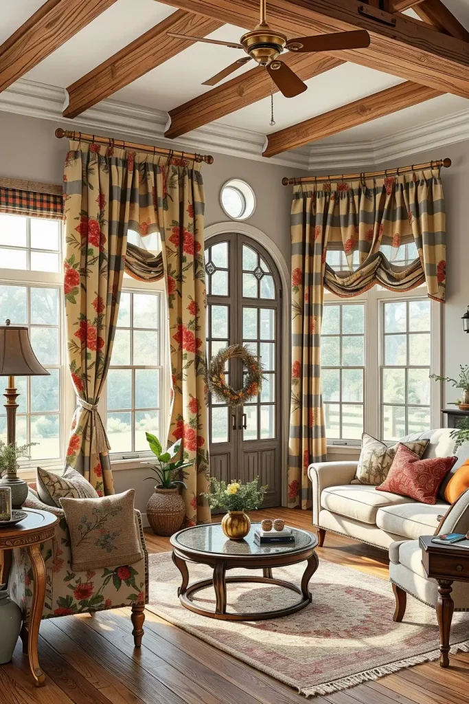 62 Rustic Farmhouse Maximalist Living Room Decor Ideas