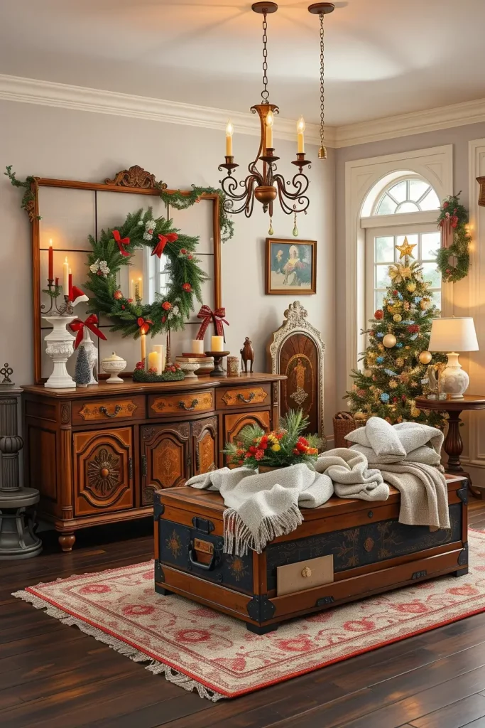 63 Vintage Christmas Decor Ideas 2025 to Bring Timeless Holiday Charm