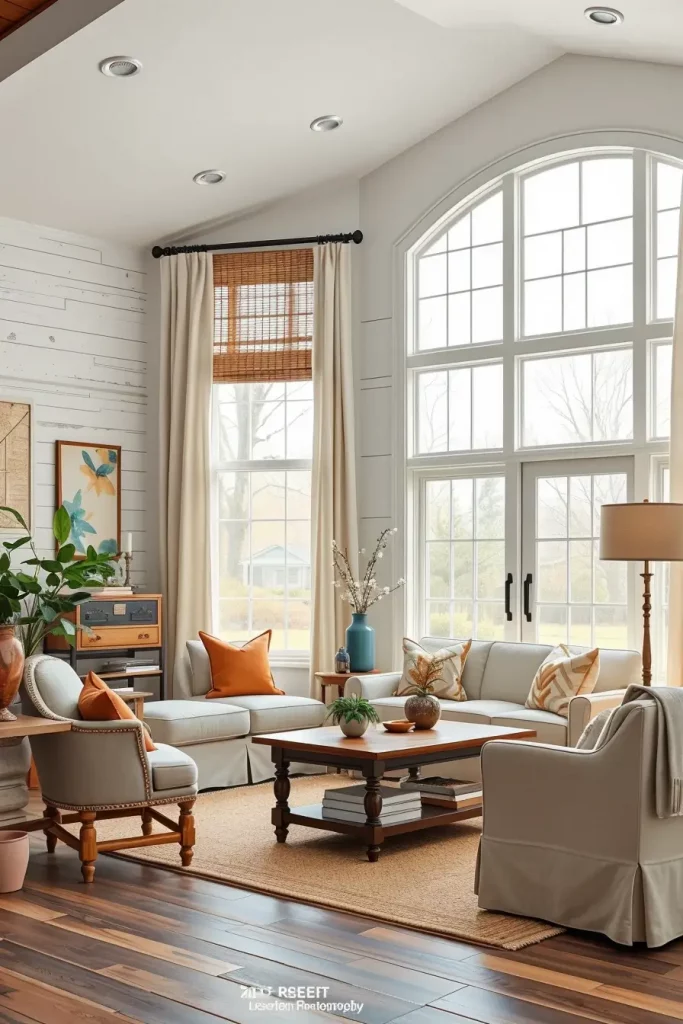 64 Rustic Farmhouse Living Room Ideas for a Cozy and Timeless Home