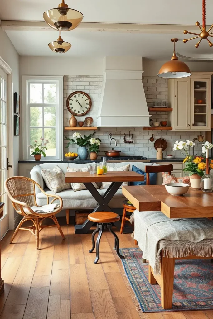 62 Eclectic Kitchen Design with Natural Textures