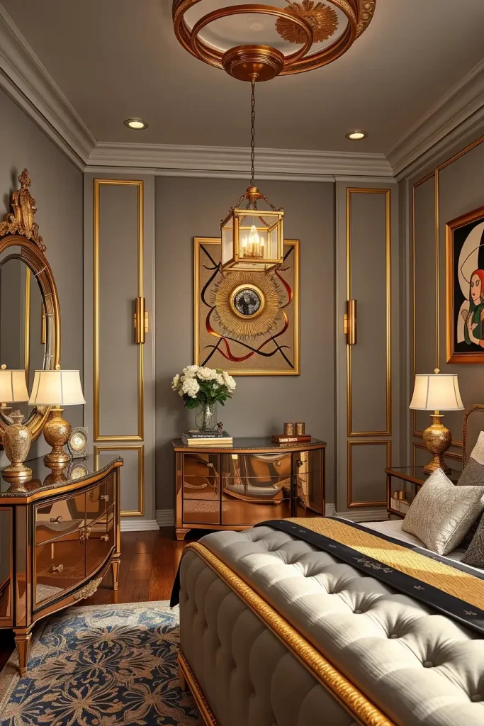 61 Art Deco Revival Bedroom Décor Ideas for a Glamorous Modern Interior