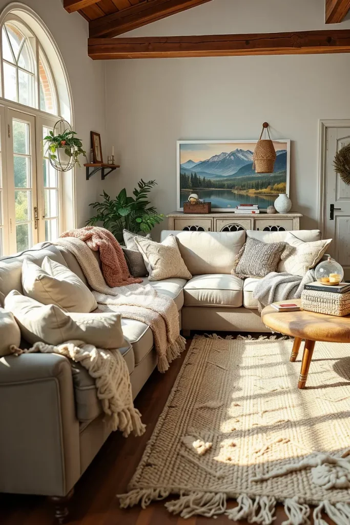 64 Rustic Farmhouse Living Room Ideas for a Cozy and Timeless Home