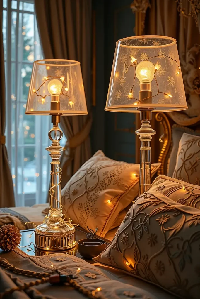 60 Christmas Lights in the Bedroom 2025: Magical and Cozy Holiday Ideas