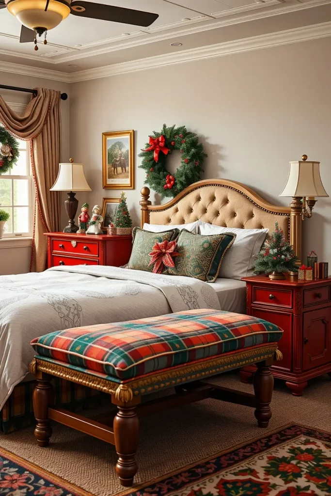 62 Christmas Bedroom Decor Ideas 2025: Cozy & Modern Holiday Inspiration