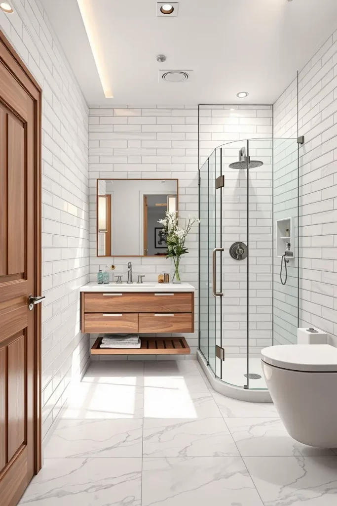 64 Luxury Bathroom Tile Idea for Elegant and Timeless Designs