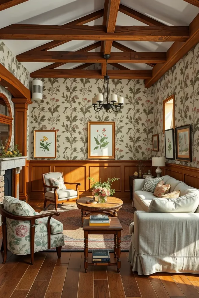 62 Rustic Farmhouse Maximalist Living Room Decor Ideas