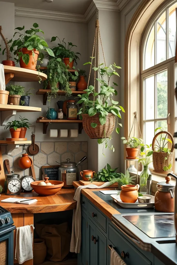 62 Eclectic Kitchen Design with Natural Textures