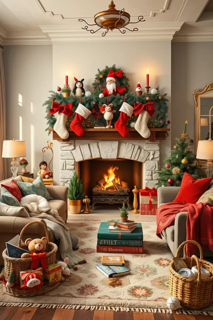 64 Christmas Fireplace Decor Ideas 2025 to Make Your Holiday Warm and Stylish