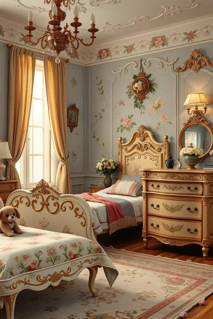 65 Vintage Bedroom with Hand-Painted Furniture Ideas for Timeless Charm