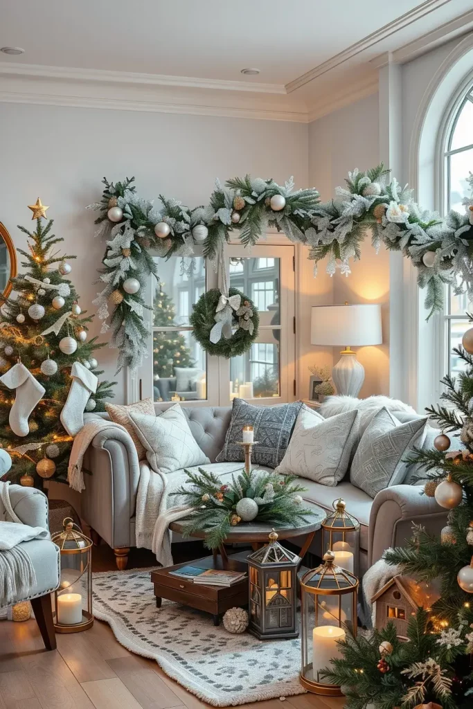 64 Christmas Mantle Decor Ideas 2025 to Style Your Fireplace Beautifully