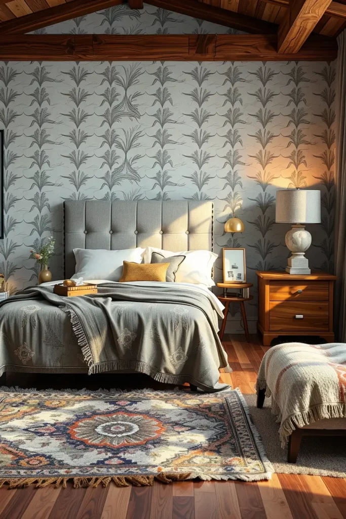 60 Eclectic Bedroom Design With Natural Textures for a Stylish and Cozy Interior