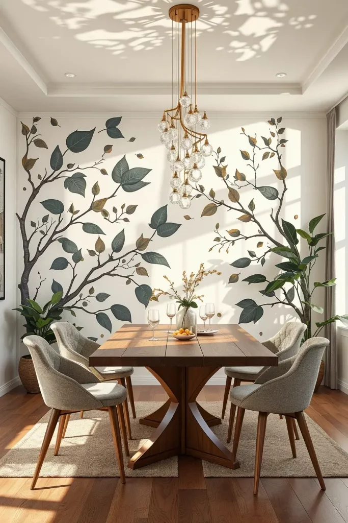 62 Dining Room Accent Wall in a Surreal-Style