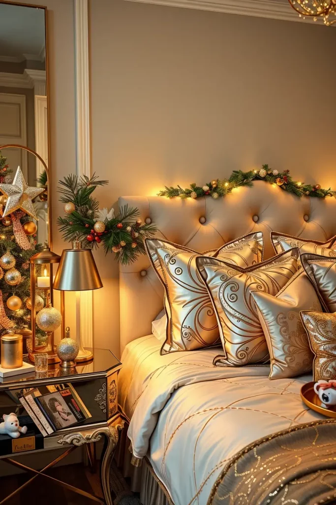 62 Christmas Bedroom Decor Ideas 2025: Cozy & Modern Holiday Inspiration