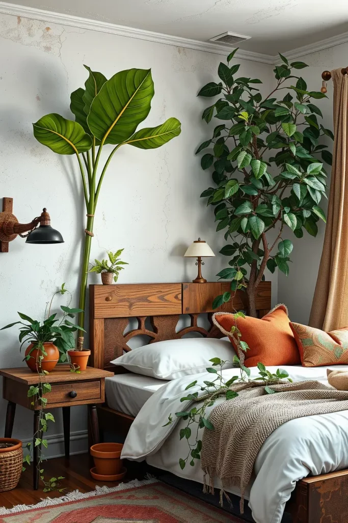 60 Eclectic Bedroom Design With Natural Textures for a Stylish and Cozy Interior