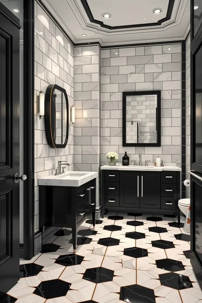64 Luxury Bathroom Tile Idea for Elegant and Timeless Designs