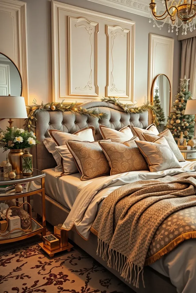 62 Christmas Bedroom Decor Ideas 2025: Cozy & Modern Holiday Inspiration