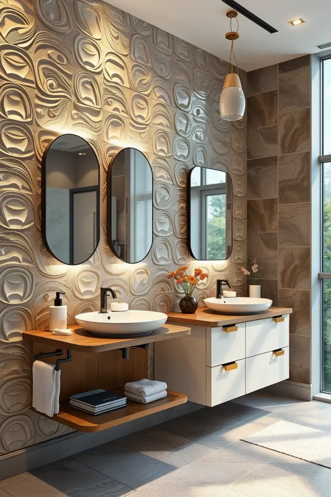 64 Luxury Bathroom Tile Idea for Elegant and Timeless Designs