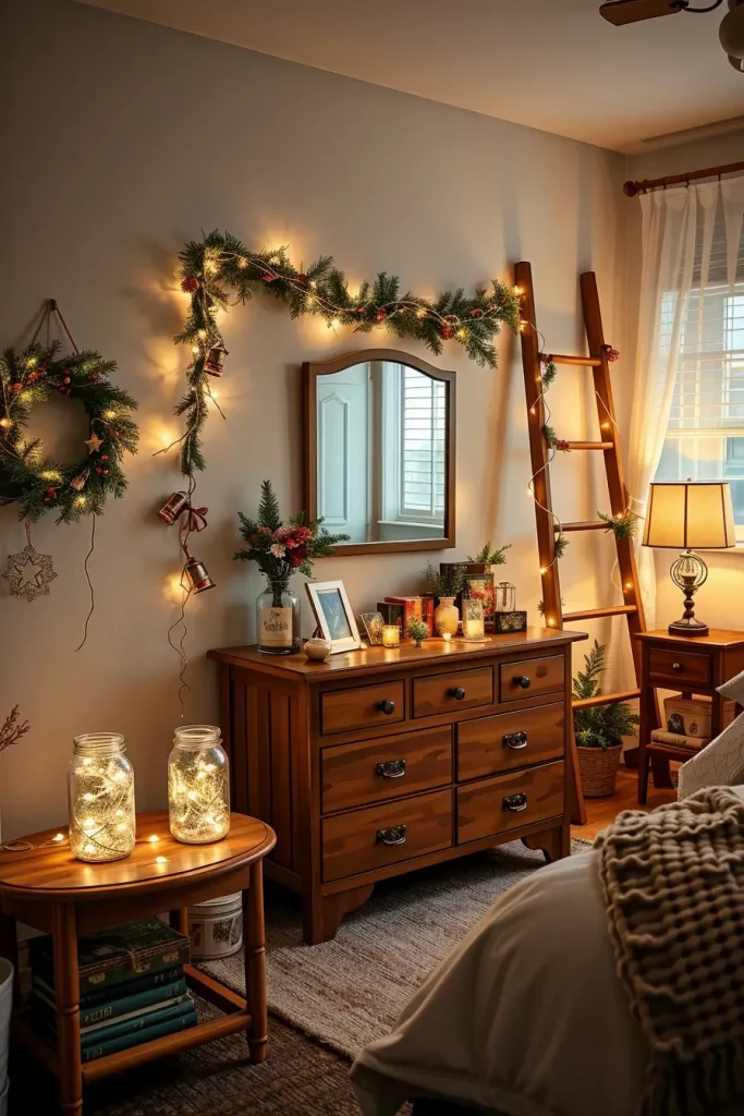 60 Christmas Lights in the Bedroom 2025: Magical and Cozy Holiday Ideas