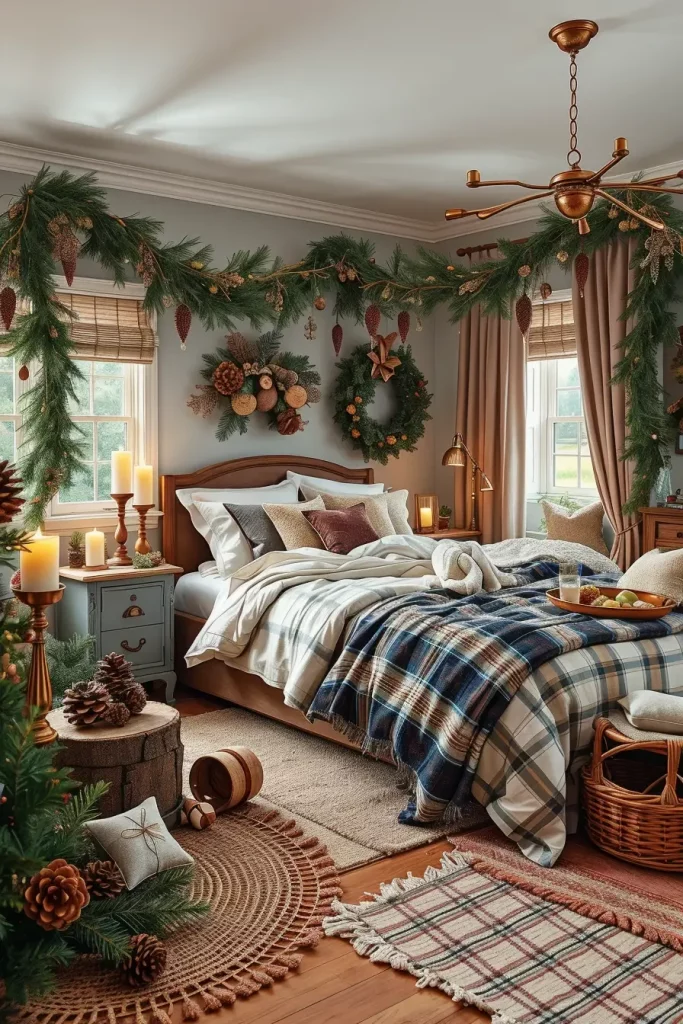 62 Christmas Bedroom Decor Ideas 2025: Cozy & Modern Holiday Inspiration