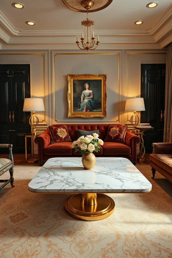 64 Stunning Art Deco Revival Living Room Décor Ideas for Glamorous Interiors