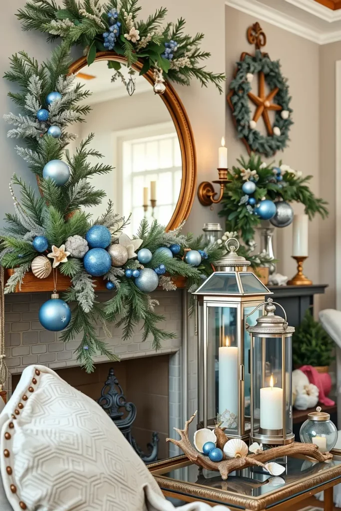 64 Christmas Mantle Decor Ideas 2025 to Style Your Fireplace Beautifully