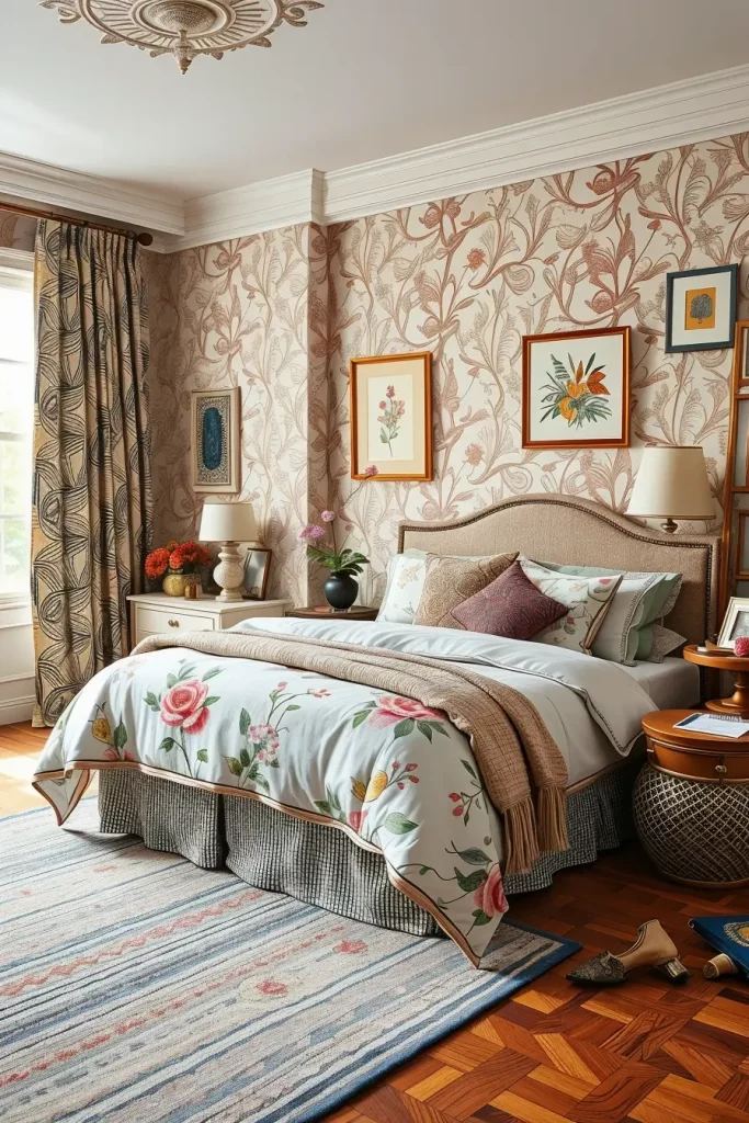 60 Eclectic Bedroom Design With Natural Textures for a Stylish and Cozy Interior