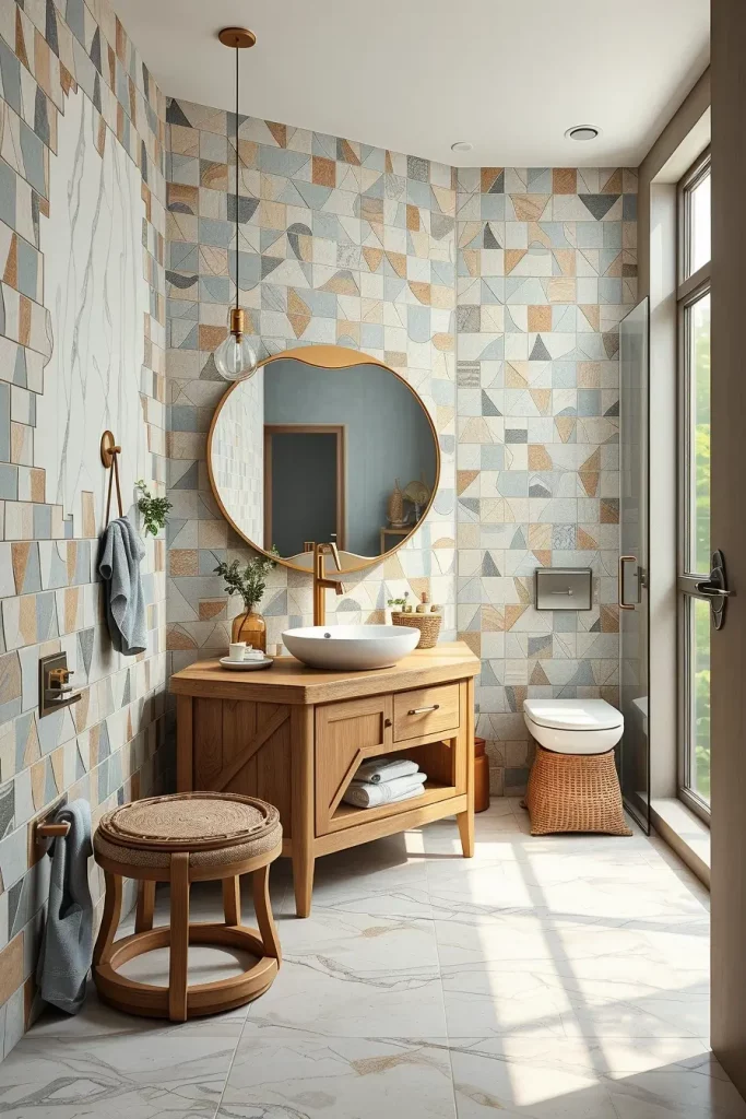 64 Luxury Bathroom Tile Idea for Elegant and Timeless Designs
