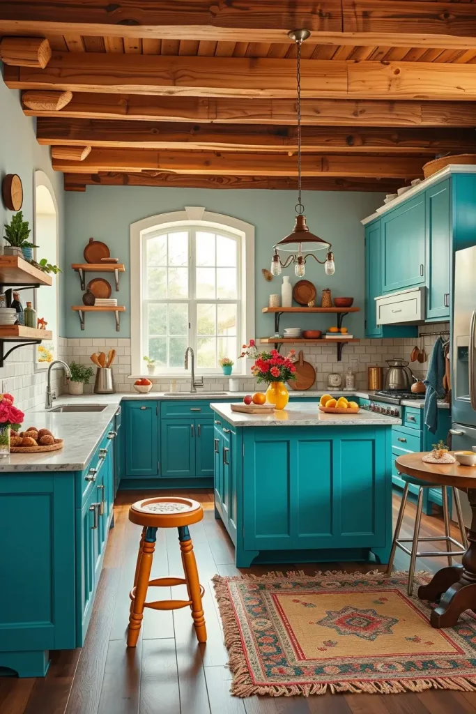 62 Eclectic Kitchen Design with Natural Textures