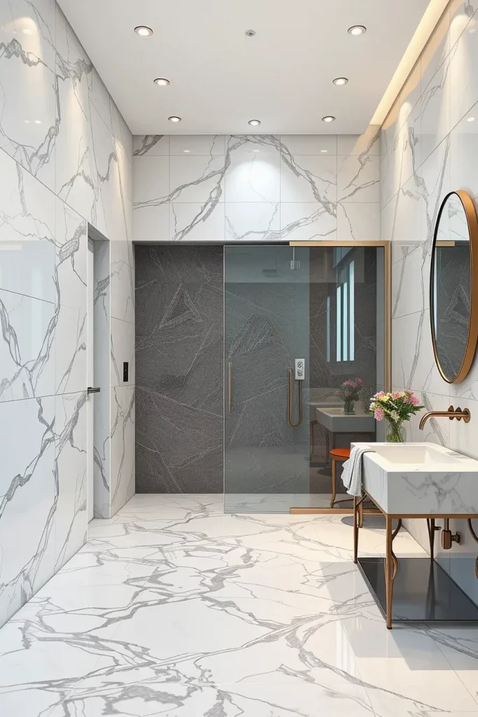 64 Luxury Bathroom Tile Idea for Elegant and Timeless Designs