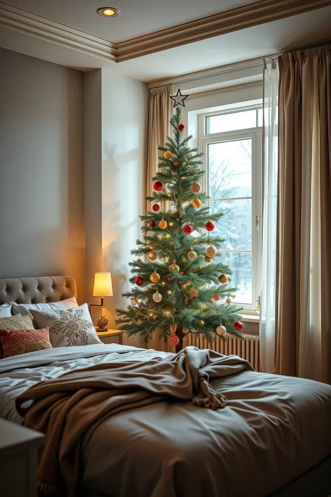 60 Christmas Lights in the Bedroom 2025: Magical and Cozy Holiday Ideas