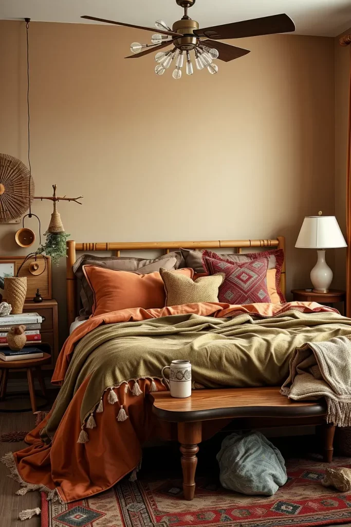 60 Eclectic Bedroom Design With Natural Textures for a Stylish and Cozy Interior