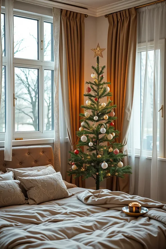 60 Christmas Lights in the Bedroom 2025: Magical and Cozy Holiday Ideas
