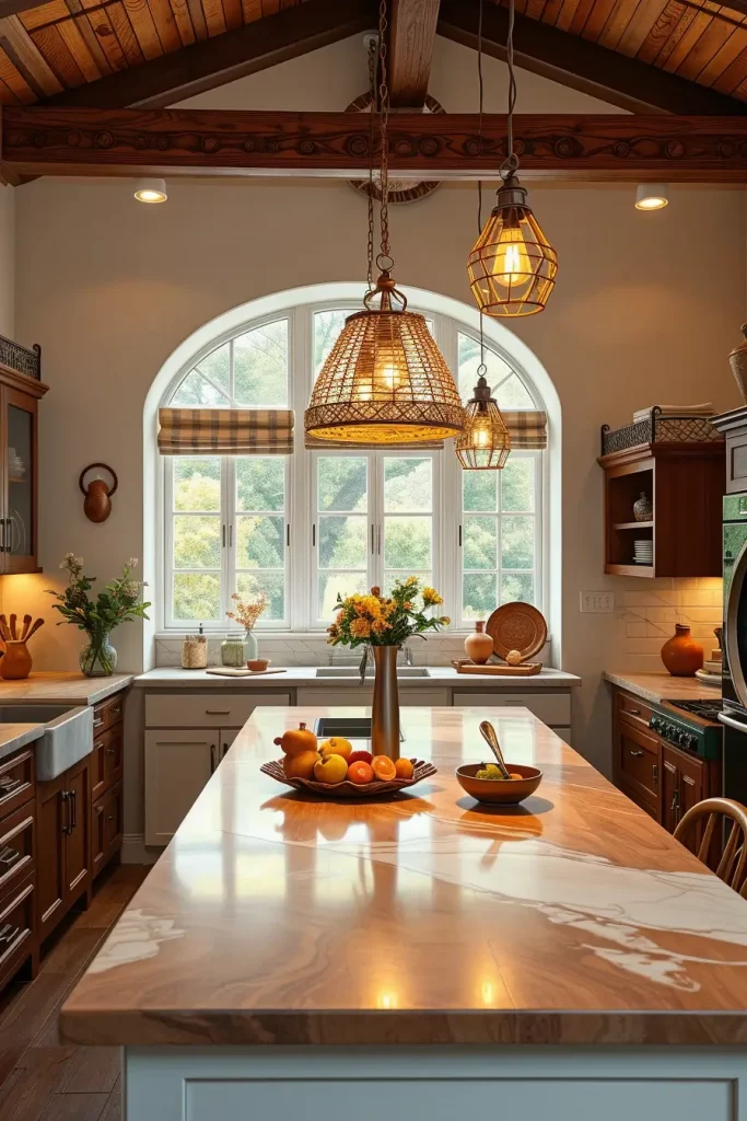 62 Eclectic Kitchen Design with Natural Textures