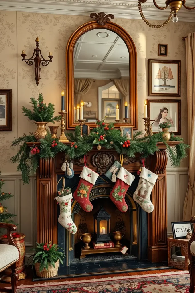 63 Vintage Christmas Decor Ideas 2025 to Bring Timeless Holiday Charm