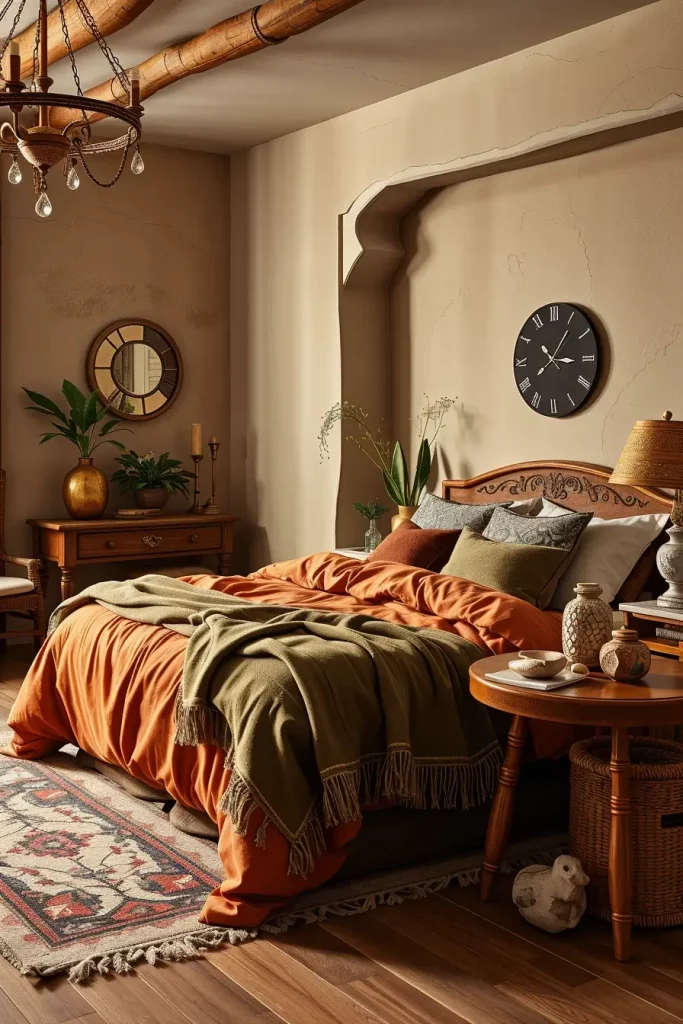 60 Eclectic Bedroom Design With Natural Textures for a Stylish and Cozy Interior