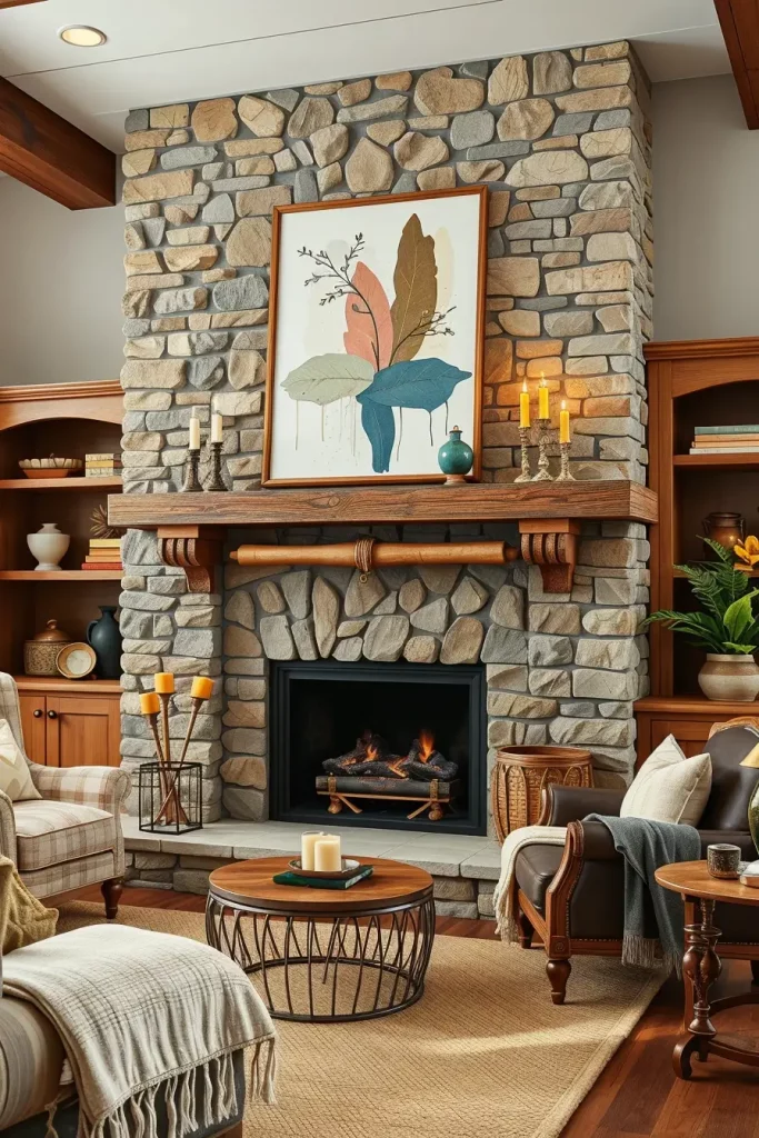 62 Eclectic Farmhouse Interior Design with Natural Textures and Rustic Charm
