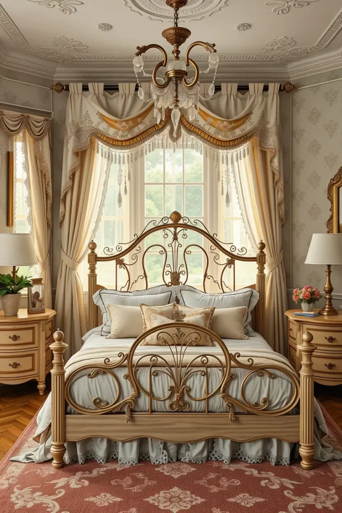 65 Vintage Bedroom with Hand-Painted Furniture Ideas for Timeless Charm