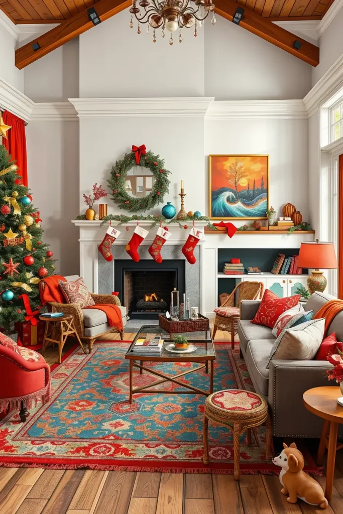 64 Christmas Decor Ideas for Living Room 2025: Stylish and Modern Holiday Inspirations