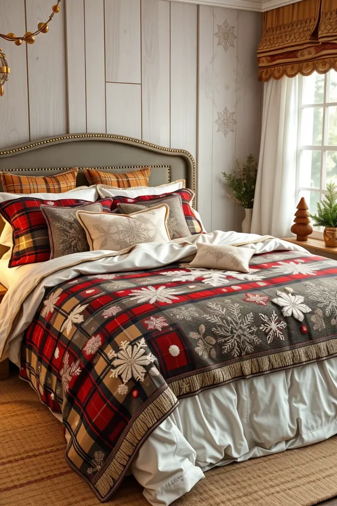 62 Christmas Bedroom Decor Ideas 2025: Cozy & Modern Holiday Inspiration