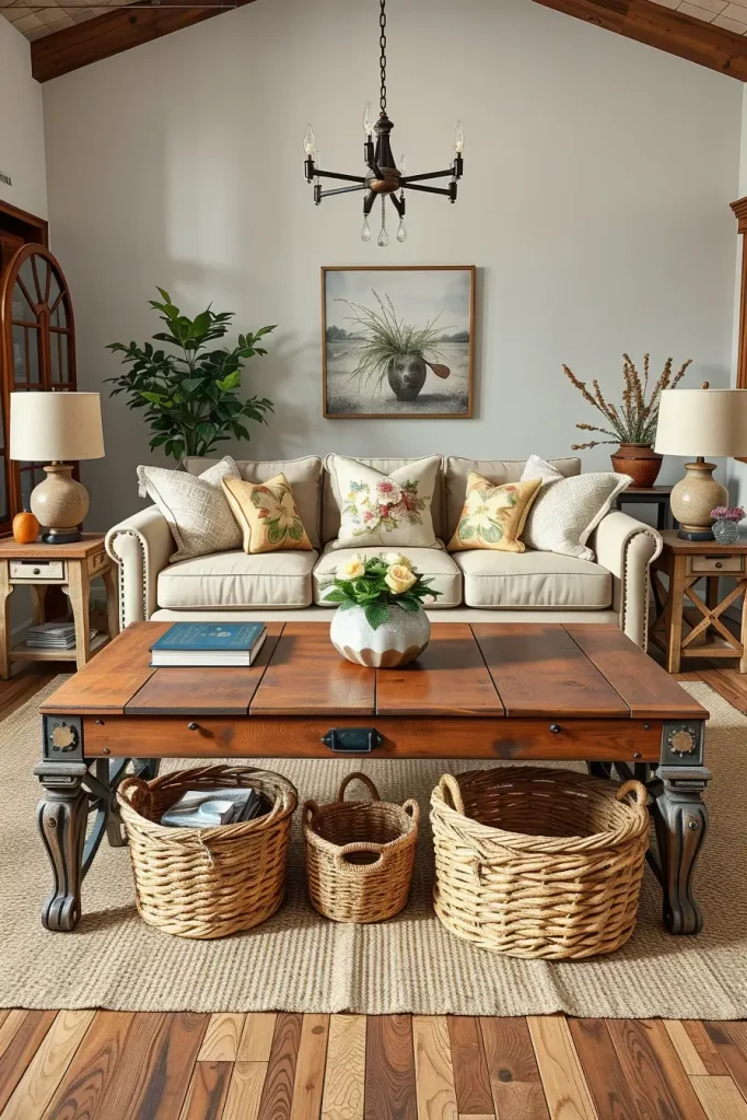64 Rustic Farmhouse Living Room Ideas for a Cozy and Timeless Home