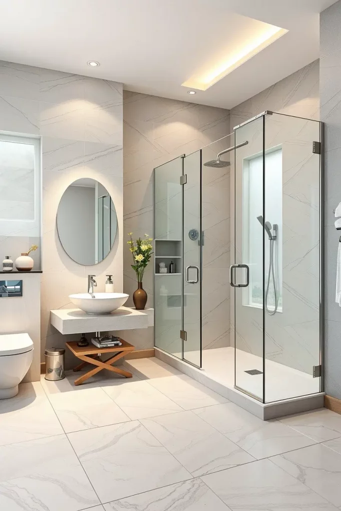 64 Luxury Bathroom Tile Idea for Elegant and Timeless Designs