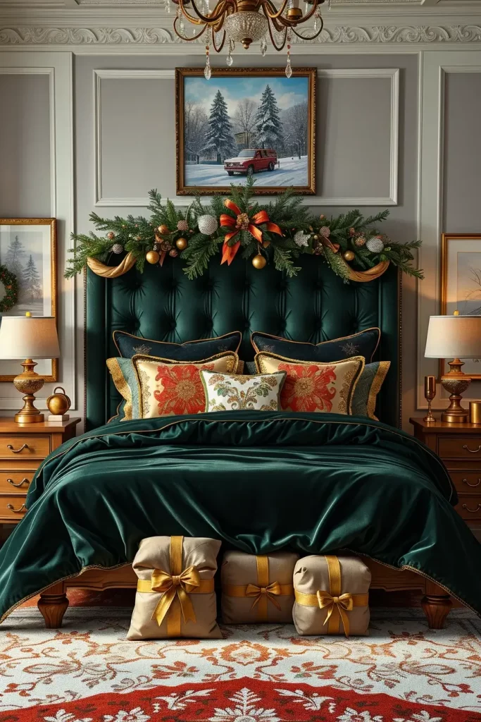 62 Christmas Bedroom Decor Ideas 2025: Cozy & Modern Holiday Inspiration