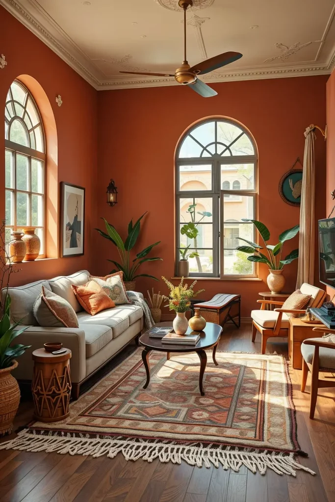 63 Eclectic Living Room Design with Natural Textures